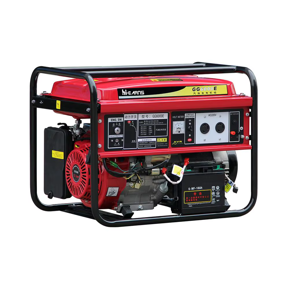 6KW Open Type Three Phase air Cooled Gasoline Generator for Sale