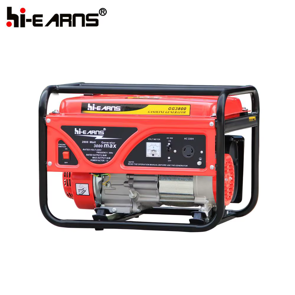 3kw Open Type Recoil Start Air-cooled Gasoline Generator Set
