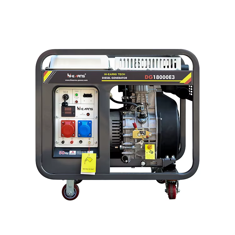 Hiearns Open Fram Style diesel Generator 12kw Use Single Cylinder diesel Engine