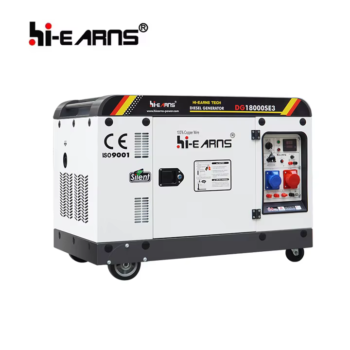 Hiearns New Model 12KW Three Phase DG18000SE air Cooled System diesel Generator ,use 998 Single Cylinder diesel Engine