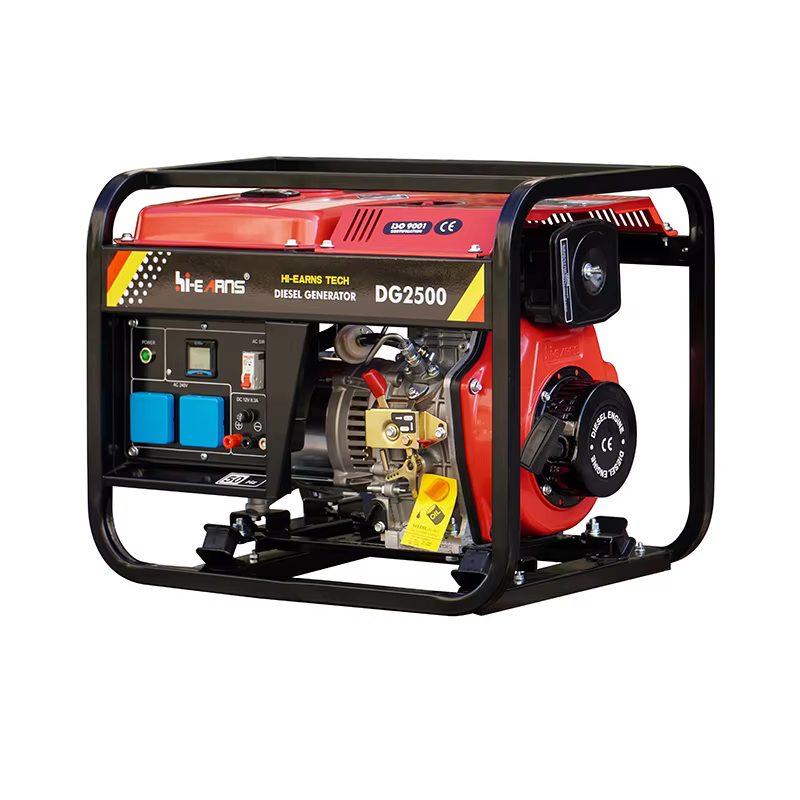 Hiearns Open Type Small 240V 50HZ 2kw diesel Generator Motor DG2500 Use 173FB diesel Engine