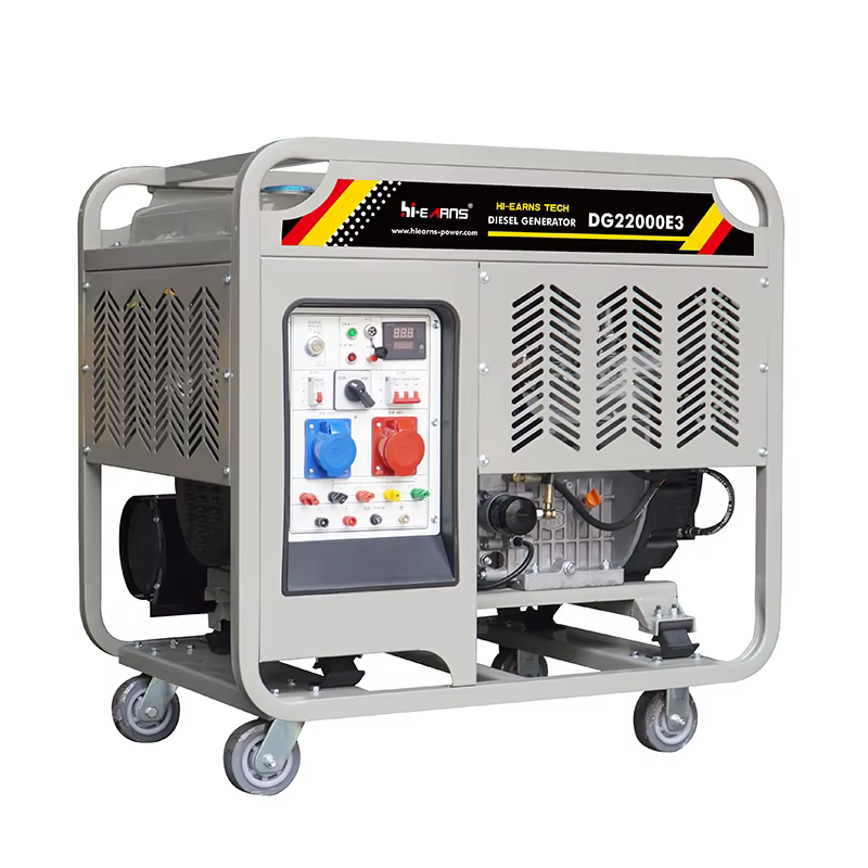 20KVA/16KW 220/380V 50Hz Open Frame Diesel Generator DG22000E3 Small Double Cylinder 12V DC Electric Start