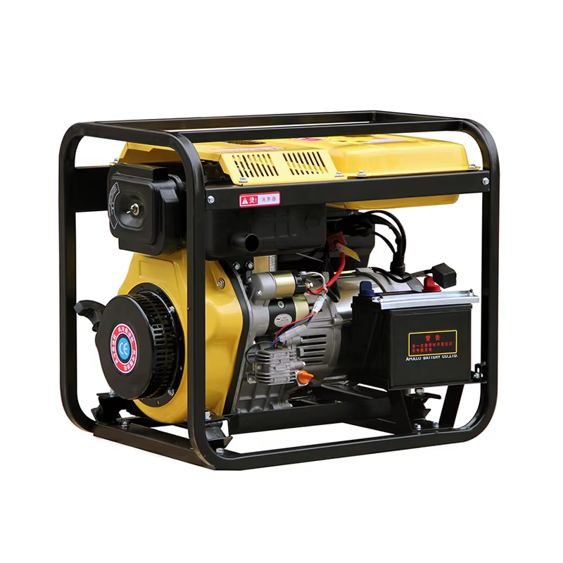 Hiearns Open-Frame 5KW 220V 50Hz DG6000E Single-Phase Diesel Generator