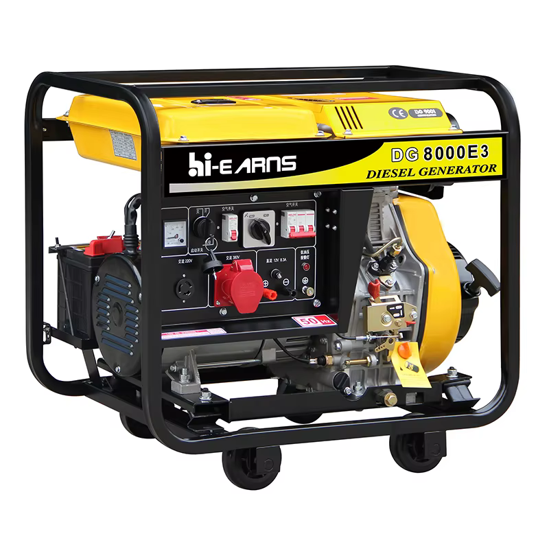6kw 50Hz 220V DG8000E3 Portable Diesel Generators with Silent 192FB diesel Engine