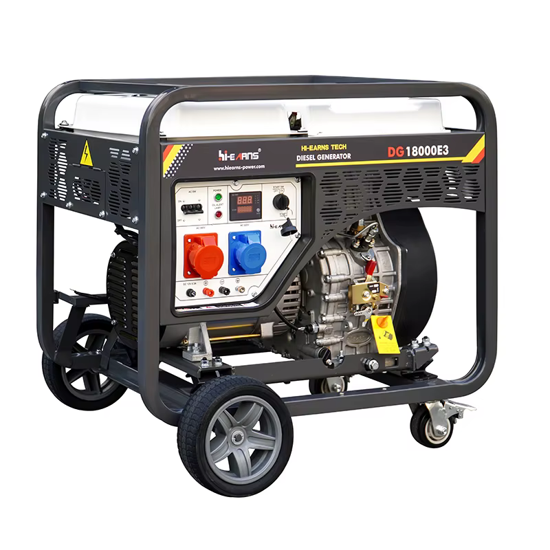 Diesel Generator Portable 12kW 50Hz DG18000E3 Single-Phase Open Frame Generators for Home