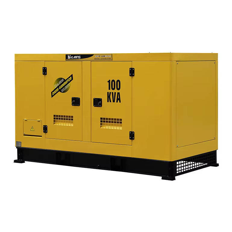 Hi-earns 80KW 100KVA 50Hz Three Phase Water Cooled Brushless Silent Diesel Generator for Home