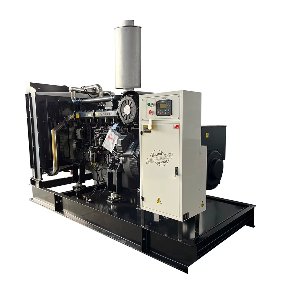 Hiearns 400KW 420KW 500KVA 520KVA 60HZ 1800rpm Open Type Six Cylinder Open Type Water Cooled diesel Generator Price