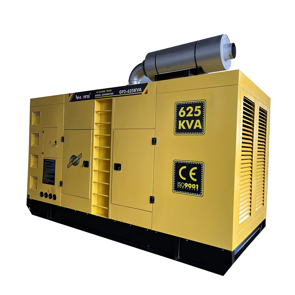 Hi Earns 500KW 625KVA 60HZ 1800rpm Power Station Water Cooled 6 in Line Cylinder diesel Generator Power Plant