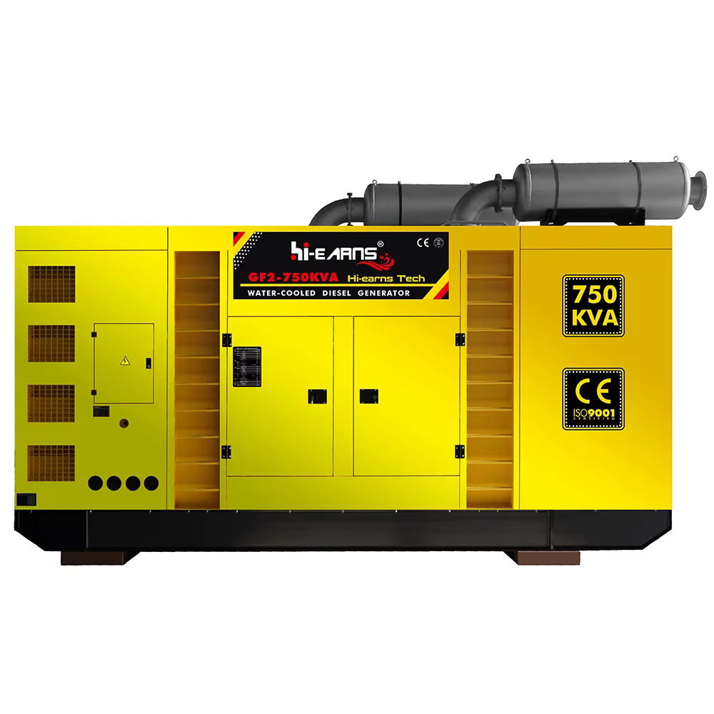 Hi-earns Water Cooled 300KW 400KW 500KW 600KW 12 Cylinder diesel Generator Factory