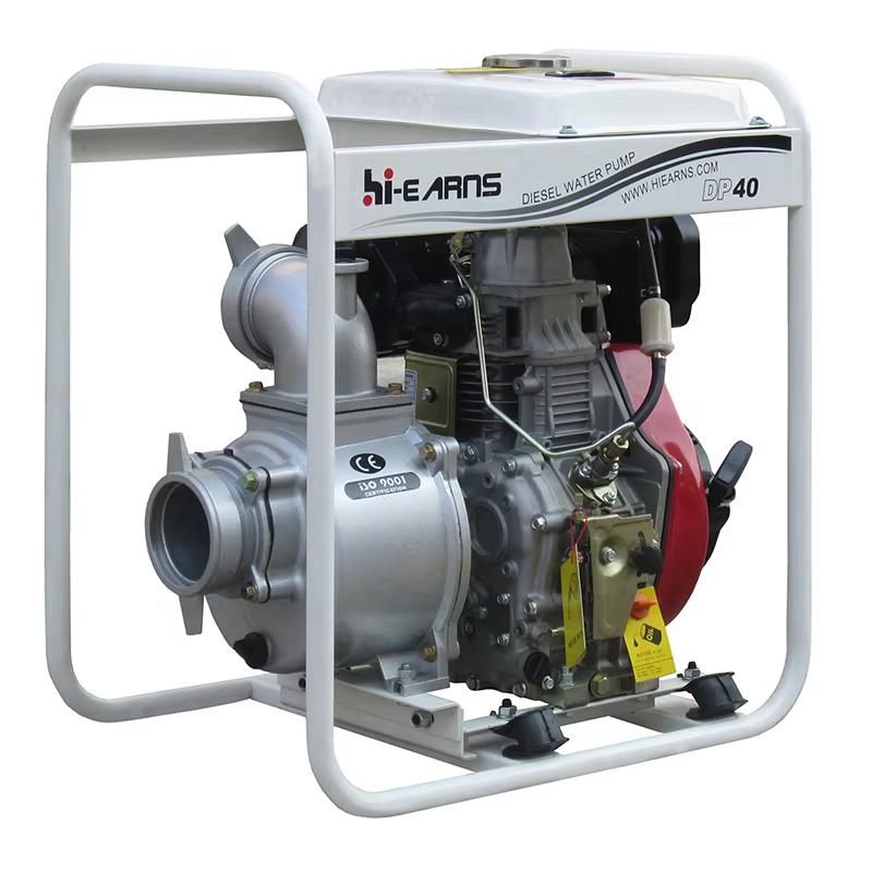 4 Inch diesel Water Pump for Agriculture DP40 with 12.5L Small Fuel tank HR186FA Recoil