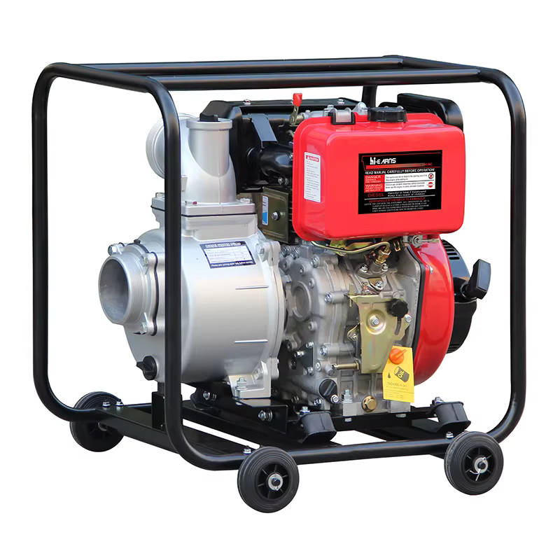 4 Inch diesel Water Pump for Agriculture DP40 with 5.5L Small Fuel tank HR186FA Recoil