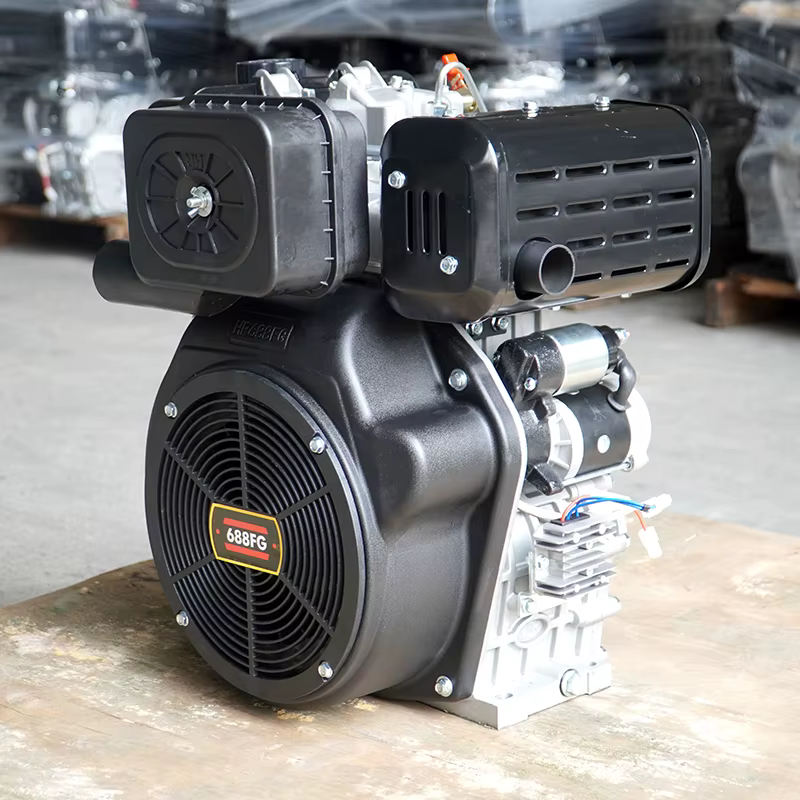 Hiearns 16HP Single Cylinder air Cooled System diesel Engine