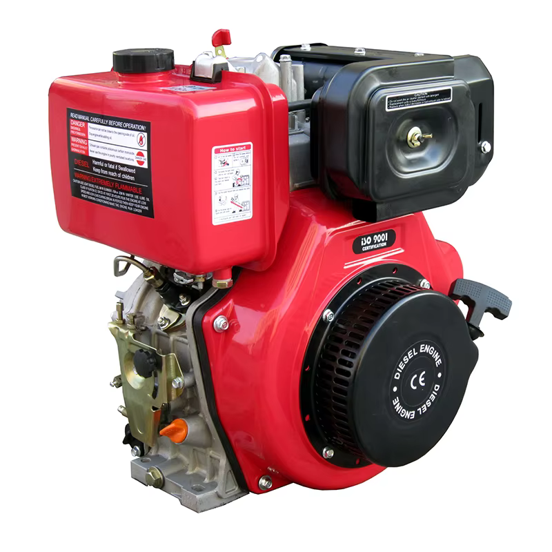 8HP Hiearns HR186FS 6kW Single Cylinder Easy Operate Air-Cooled Engine Core Motor Bearing Pump Euro 5