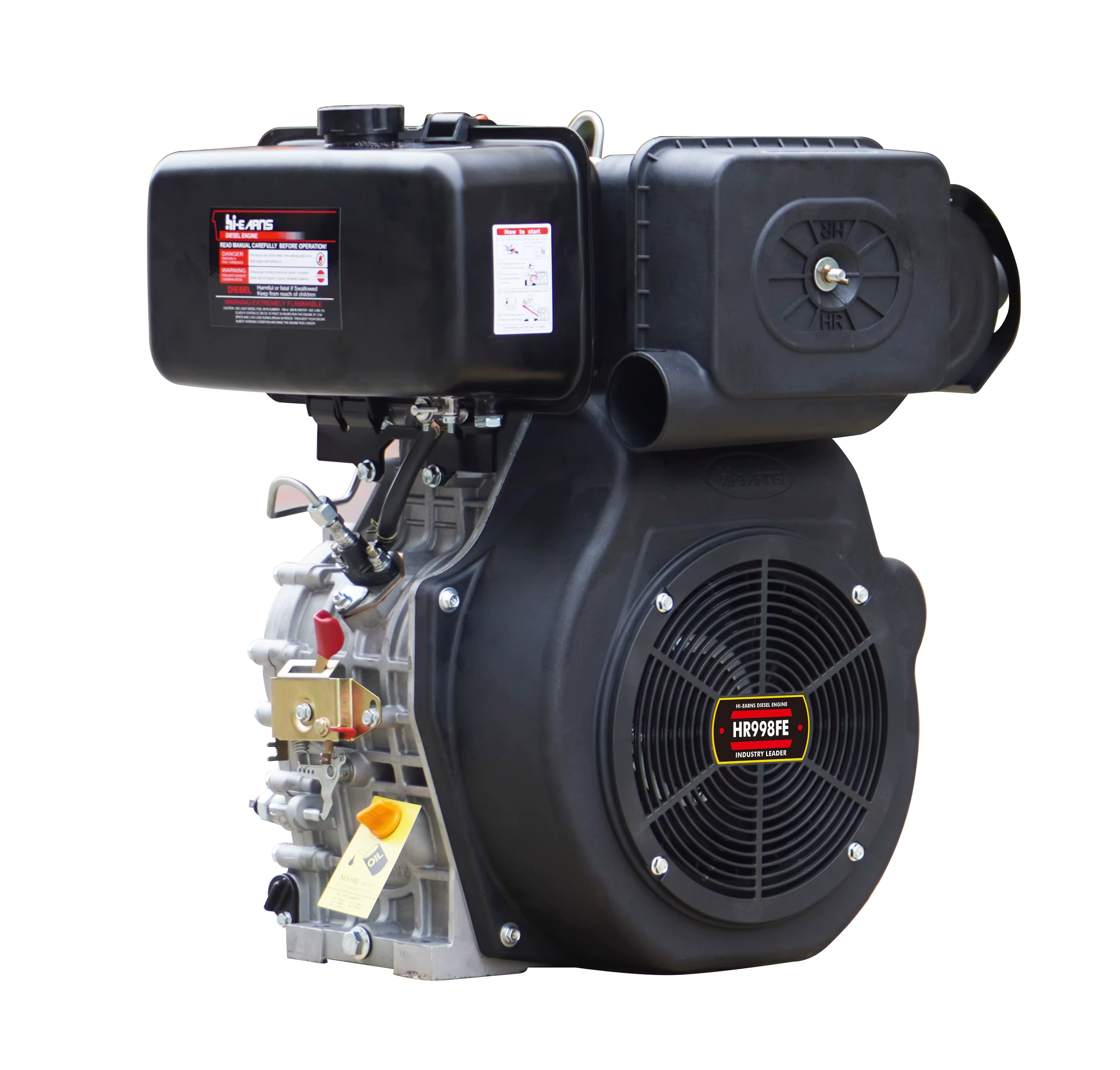 Chinese Brand Hiearns HR998F 25hp air Cooled  Single Cylinder diesel Engine Power