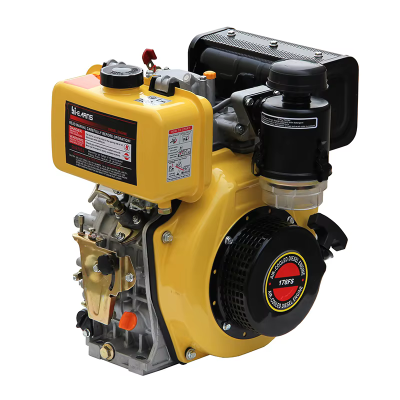 4HP 3.8kW Air-Cooled diesel Engine HR178FS Keyway Shaft with Electric Start Euro 5 Emission Standard