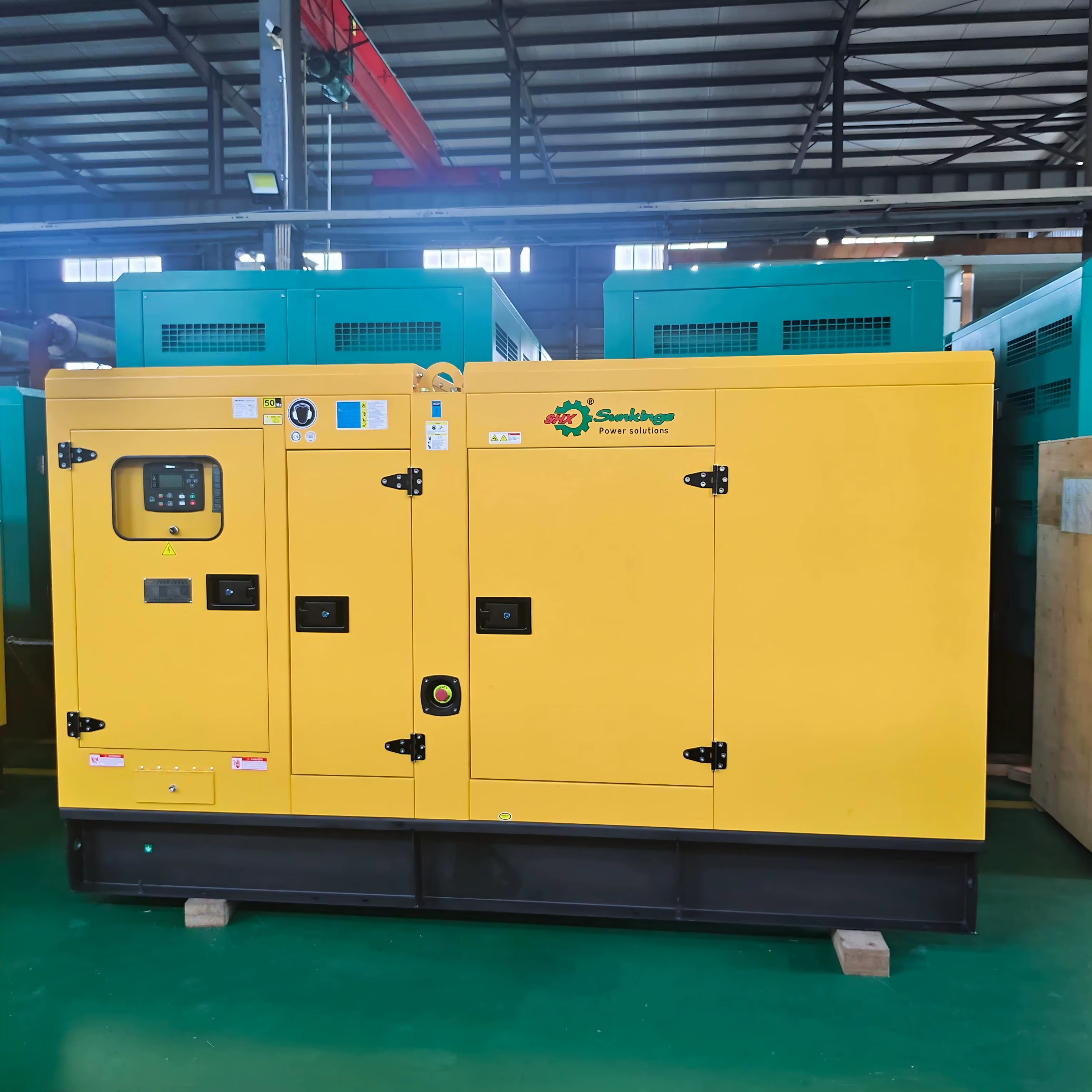 Weichai 150KW Natural Gas Silent Type Generator Set Auto Start 480V ATS for Factories and Industries