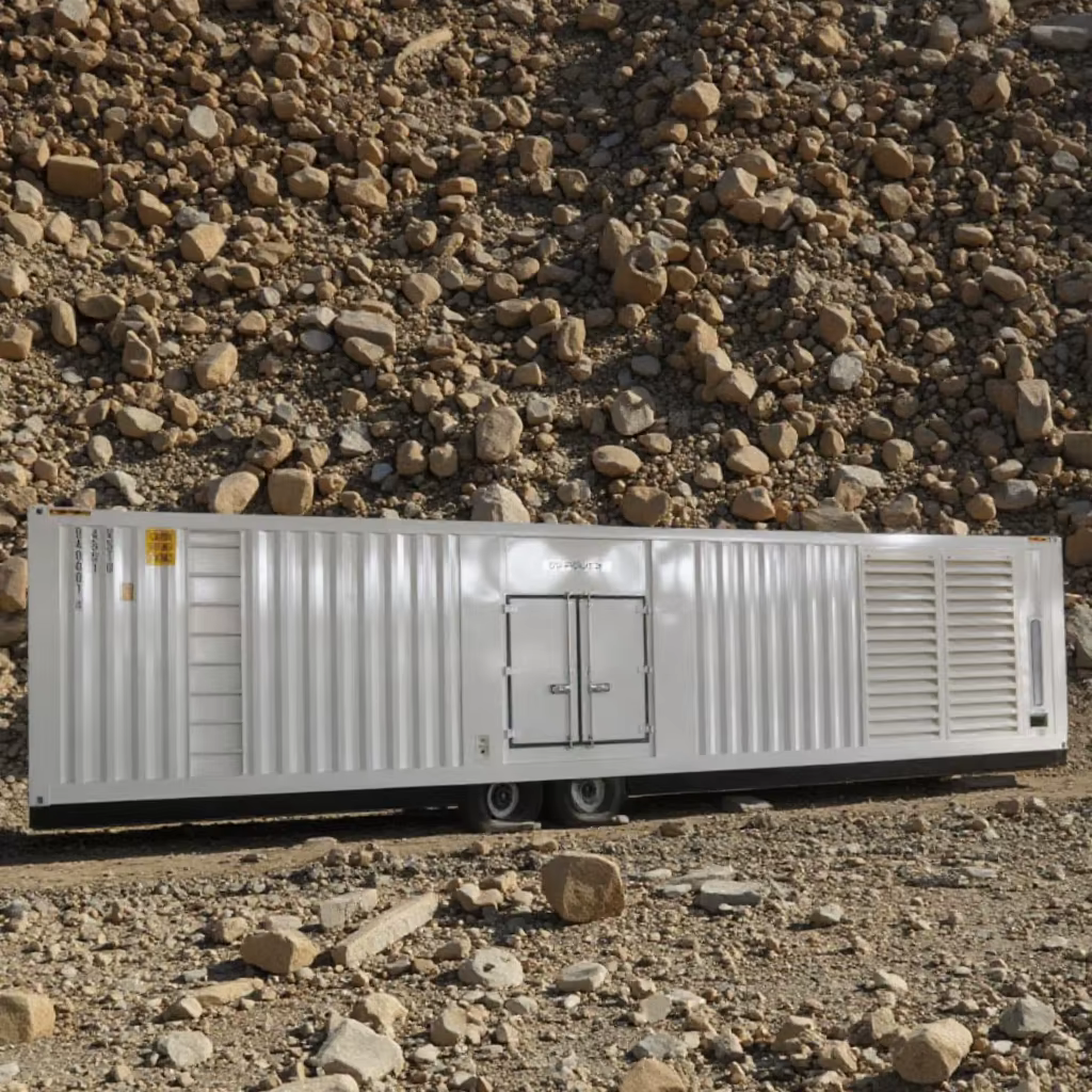 Construction Machine Super Silent 3 Phase 4 Wire 1850kva Diesel Generator for 4016TAG1A Engine 50/60Hz ATS Container Type