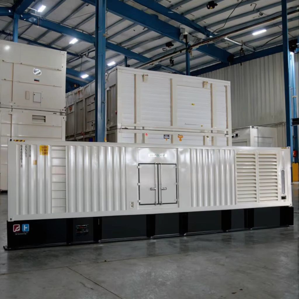 Outdoor Super Silent 1100kva 3 Phase 4 Wire Generator Set with for 4008-30TAG3 Engine ATS 50/60Hz