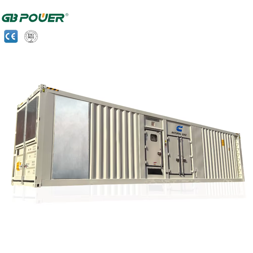 Industry 1375kva/1100kw Containerized Natural Gas Generator Set for Engine K50N-G11 Remote Start 50Hz Alternator S6L1D-H4