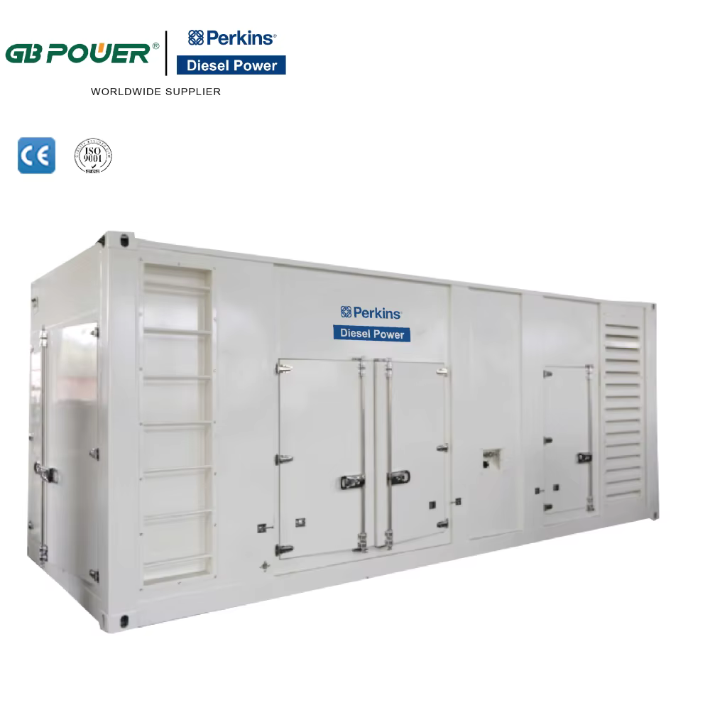 Outdoor Power Station Super Silent 910kva Diesel Generator Set for 4008TAG1A Engine ATS 50/60Hz 3 Phase 4 Wire Container