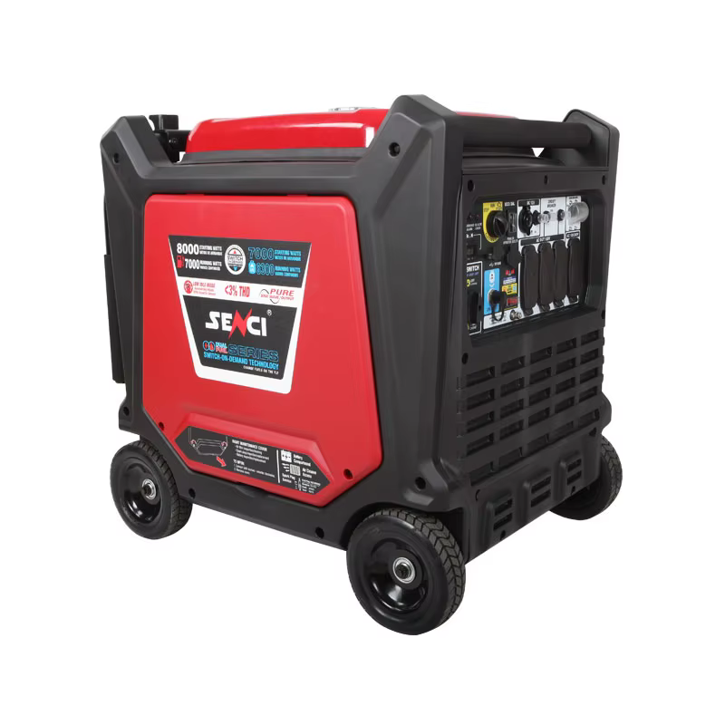 Senci Dual Fuel Portable Generator 6KW 7KW Petrol or LPG Optional Silent Inverter Generator Noise Level 68dBA