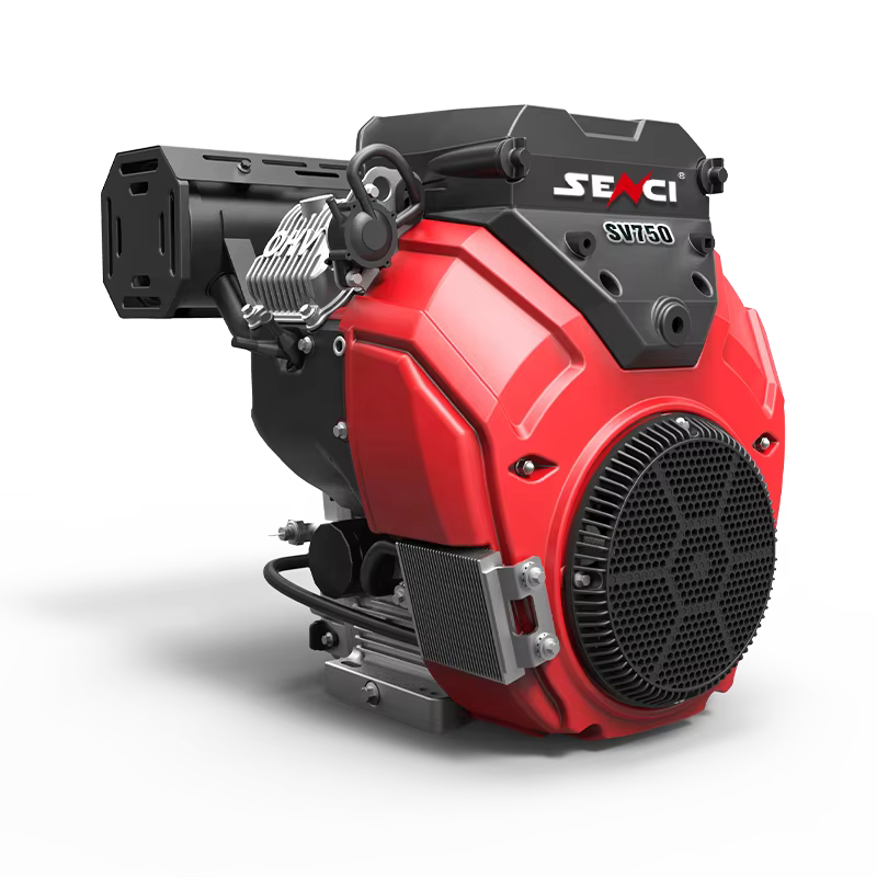 Hot Sale Senci 4 Stroke 744cc 27hp 2 Cylinders Machine Gasoline Engine