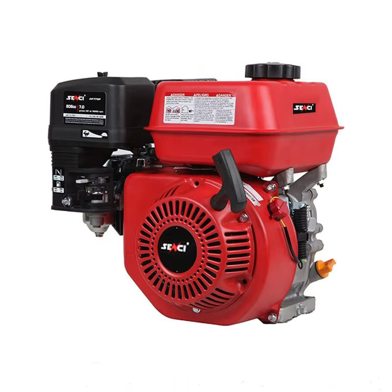 Senci Single Cylinder Gasoline Engine 7HP Petrol Horizontal Shaft Engine