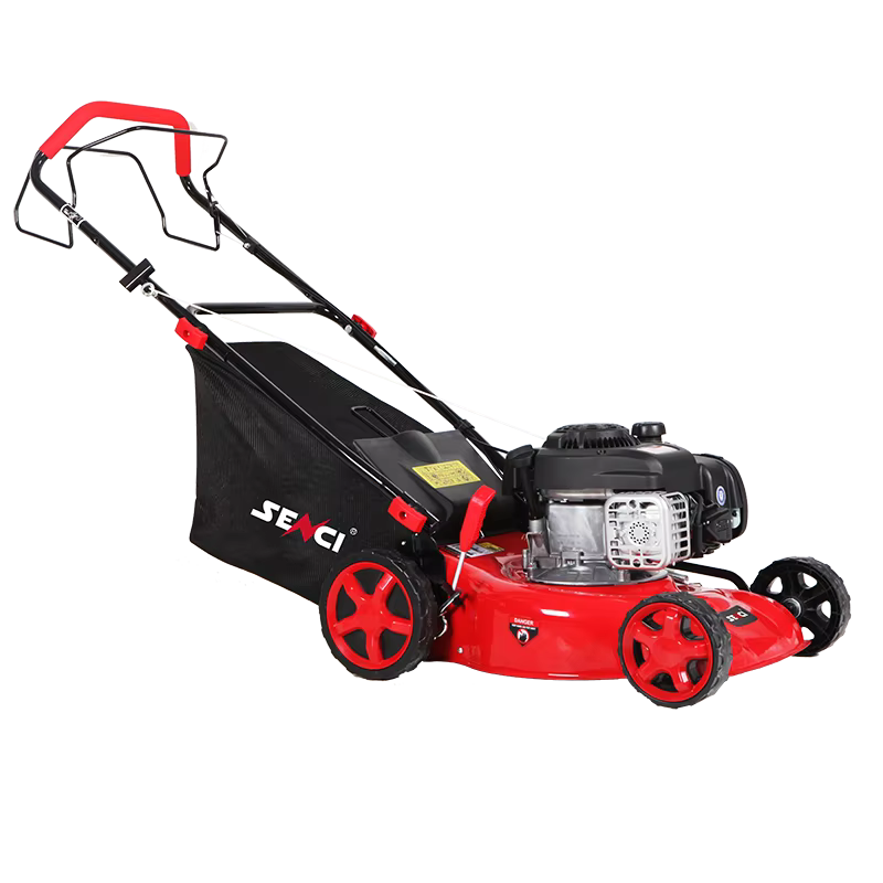 China Auto Senci LMA17P09 17'' 1.9 KW Hand Push Steel Deck Gasoline Remote Control Lawn Mower