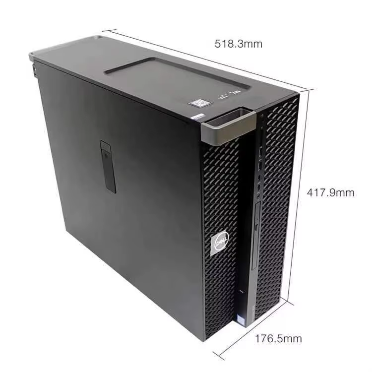 Original Factory PRECISION 7820 TOWER 4110 2.1GHz/64G/2*2TB/P1000 4G/DVDRW /950W De Ll T7820 Workstation