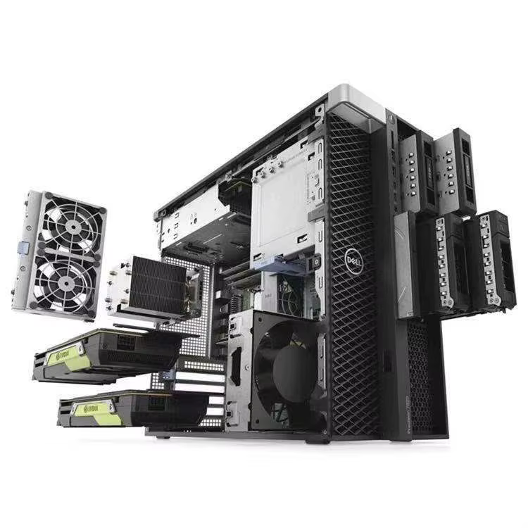 Original D Ell Precision T7820 Intel Silver 4210 Cpu/ 4x32GB 2933mhz Ram /512GB SSD+ 2x1TB HDD /Tower Workstation