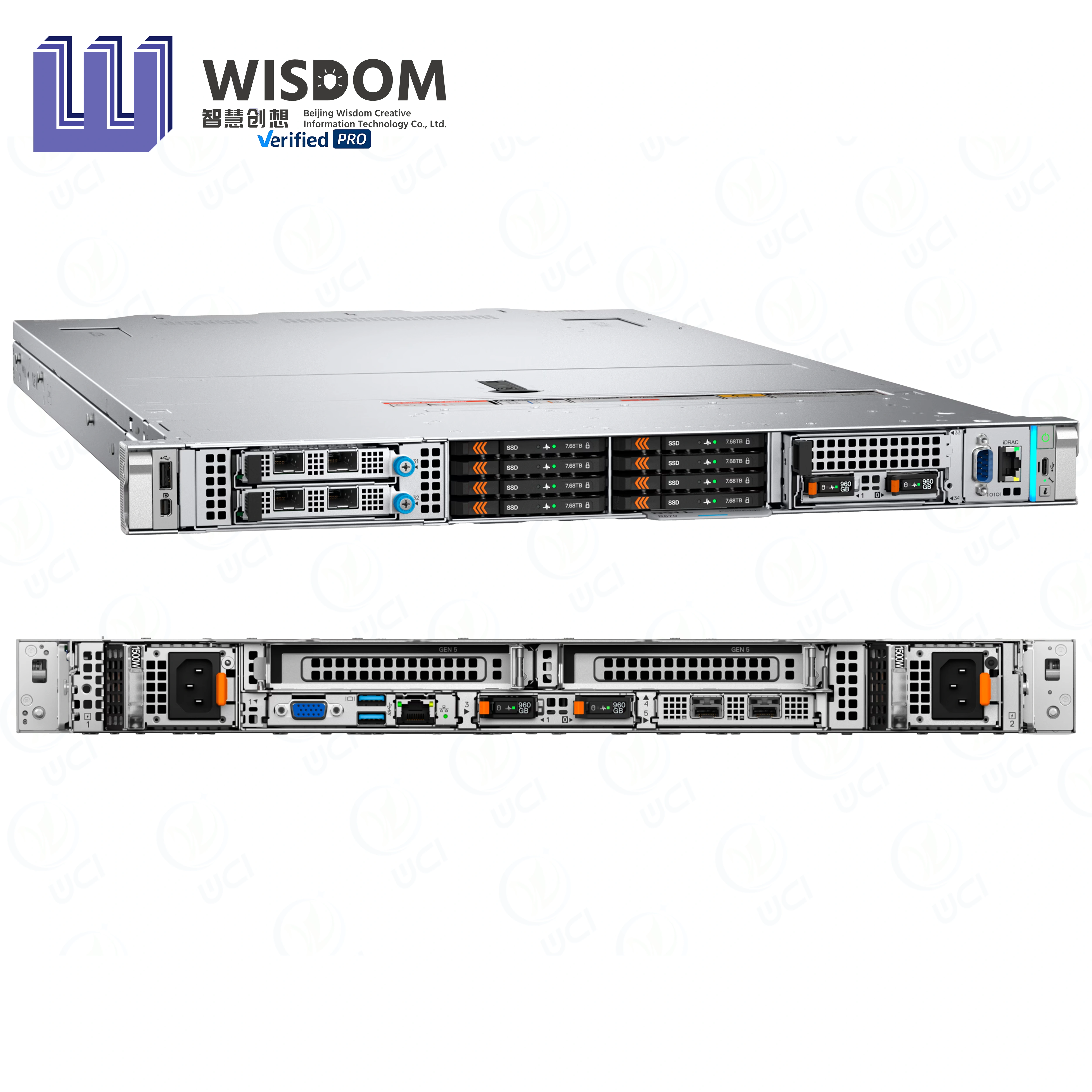 2025 New Dell Server Supplier Dell R470 Server 1U Rack Dell GPU Server PC with Max 122.4TB Storage Enterprise Server in Stock