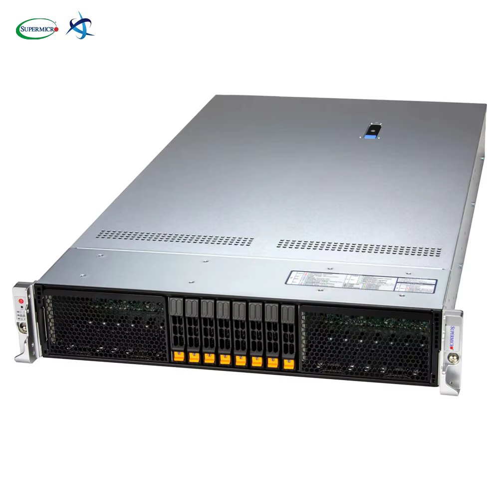 Supermicro Hyper SuperServer SYS 212HA TN 2U Rackmount Single Intel Xeon 6 6900 Series Processor 24 Hot Swap NVMe Bays Ai Server