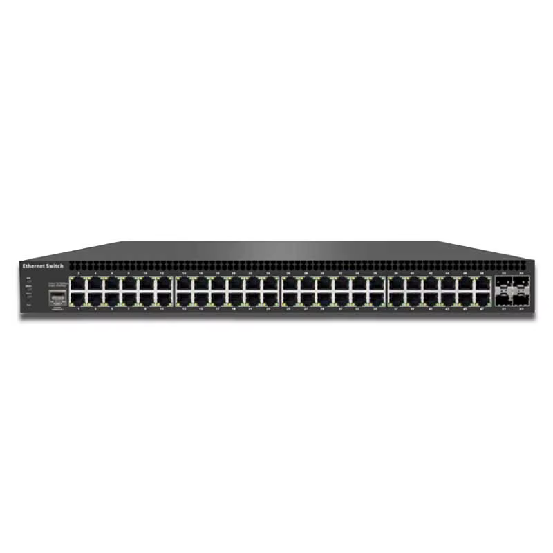 S5700 48GP 4TFR 48 Port Gigabit PoE+ Managed Network Switch with 4 SFP 10G Uplinks L3 Routing SNMP QoS for Surveillance Wireless