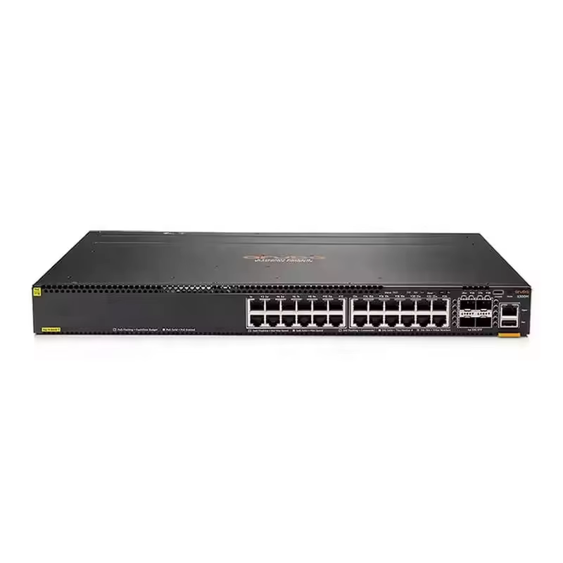 Aruba 6300M Series 24-port 1GbE Class 4 PoE Switch JL662A