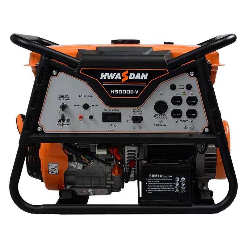 2kw 3kw 5kw 6kw 7kw Mini 7HP Gasoline Engine Petrol Generator Home with Electrical Start with Wheels