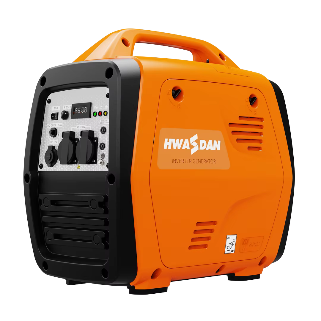 HWASDAN 4-stroke Household 50Hz Electric Petrol Generator 2500/3500w Portable Digital Inverter Generator Camp Mine Power Station