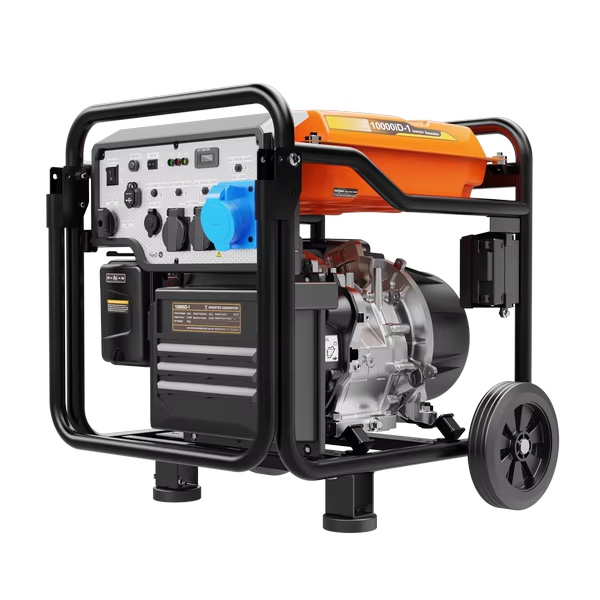 HWASDAN OEM Economical 7200W  8KW Big Power Rechargeable LPG Generators and Gasoline Generator With Wheels Dual Fuel Generator