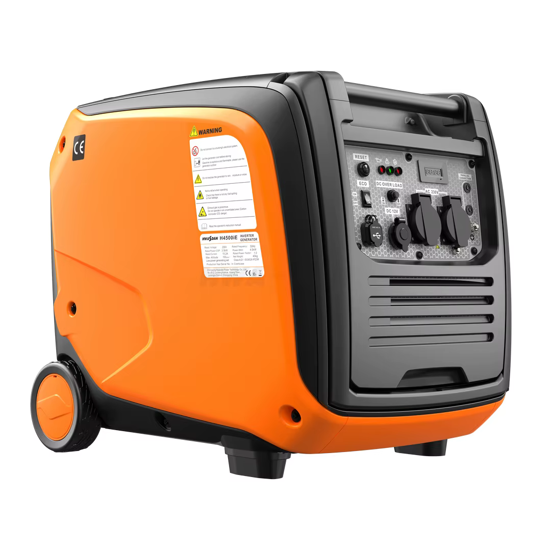Hwasdan Portable Home Use 3.5kw 4000watt Silent Gasoline Inverter Generator Light Weight Inverter Low Noise Generator