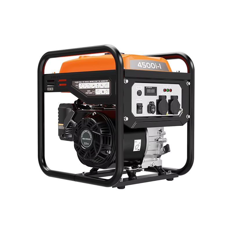 Hwasdan  4KW 3500w Gasoline Powered Open Frame Design Inverter Generators with Portable Electric Light  for House and Factory
