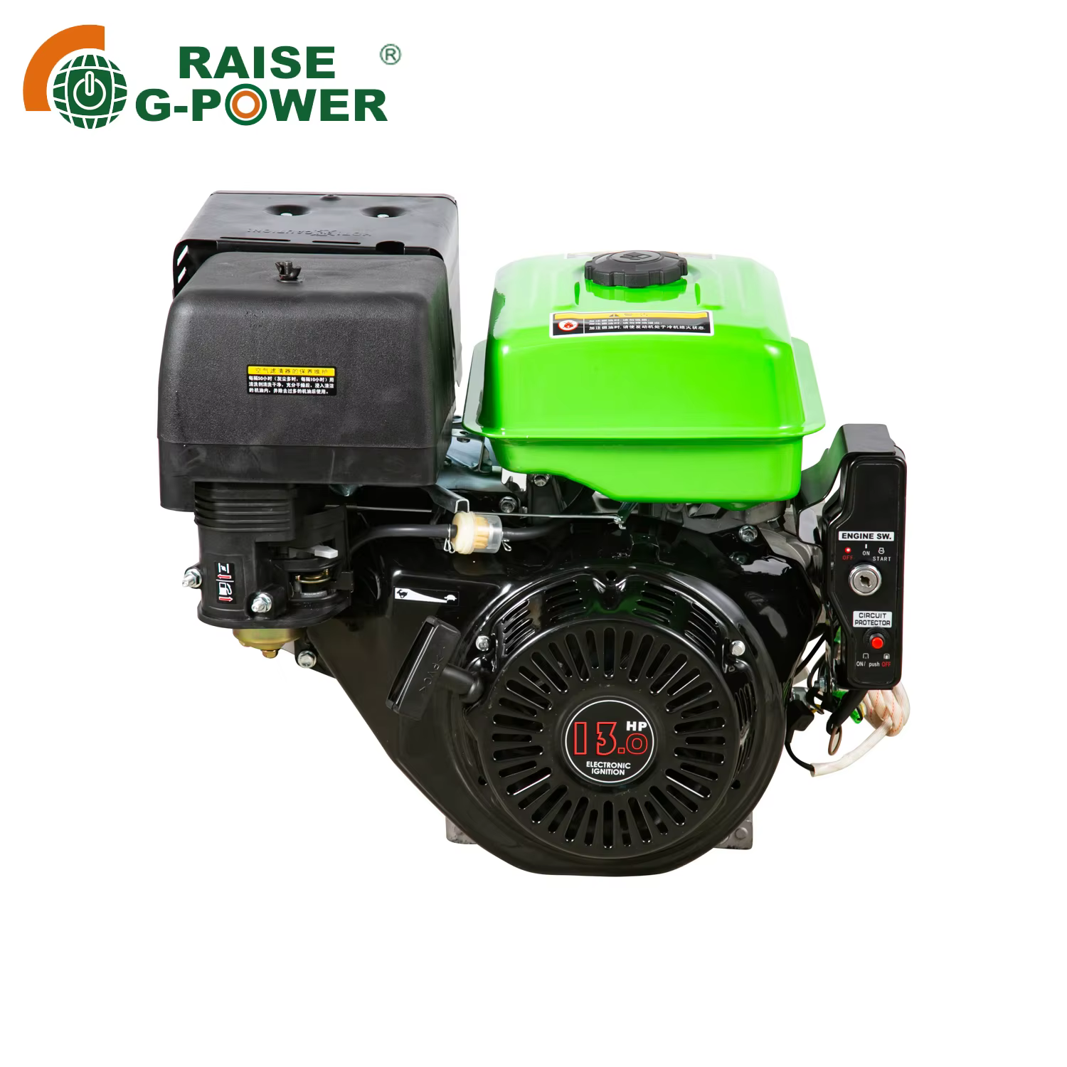 7 HP RZ170F  4-stroke Air-cooled  Gasoline Engine From Shanghai Raise