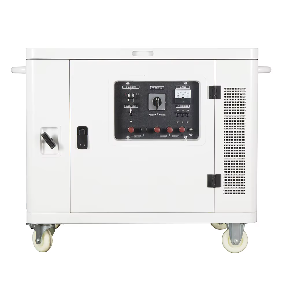 7.2KW 9KVA 220/380V 190F/E 192F/FE Air-Cooled 4-Stroke Eninge Alternator Digital AVR Key Start Home Use Gasoline Generator