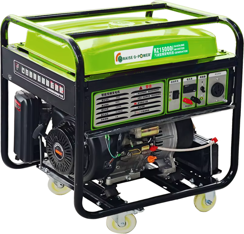 Air-Cooled Gasoline Generator Single Phase Recoil Start 4-Stroke Portable 32L Large Fuel Tank