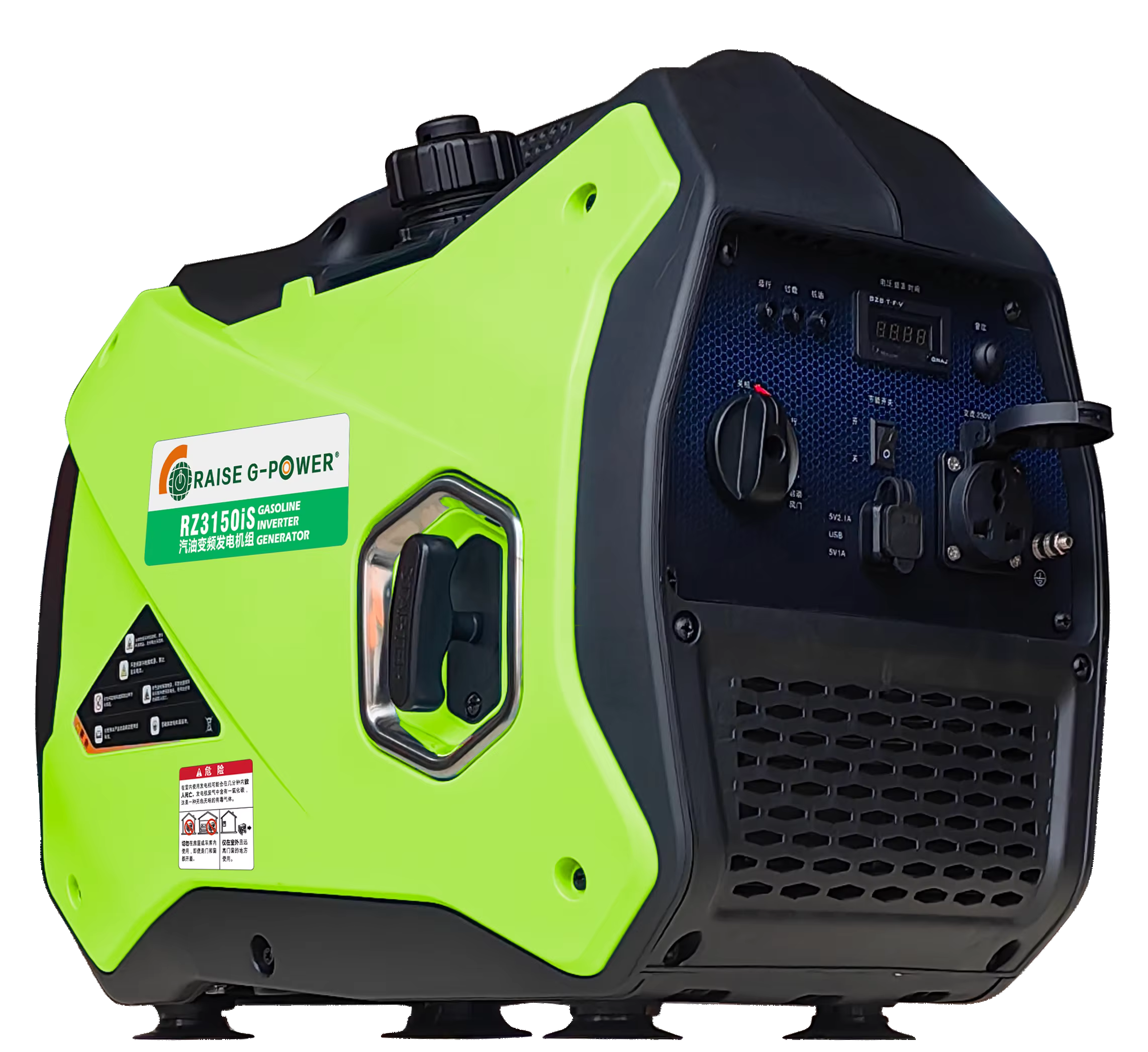 Good Quality Air-Cooled Gasoline Electric Generator Recoil Start Small Size for Home Use