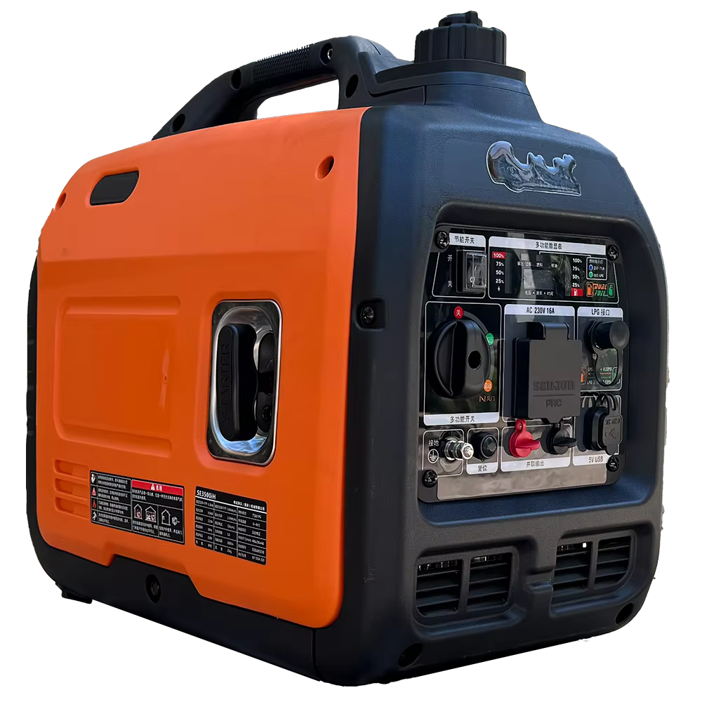 Self Starting 48V DC Gasoline Generator Silent Power  Mini Inverter Gasoline Generator