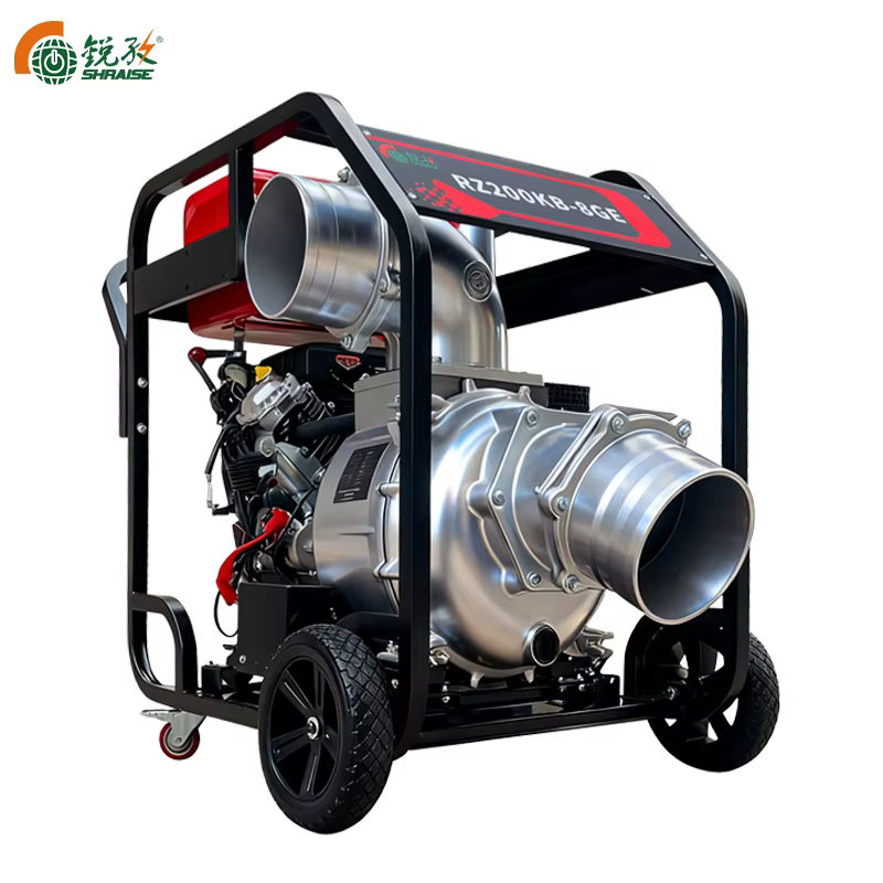16HP Hydraulic Source Piston Structure 15m Head 8-Inch Gasoline Powered Centrifugal Water Pump