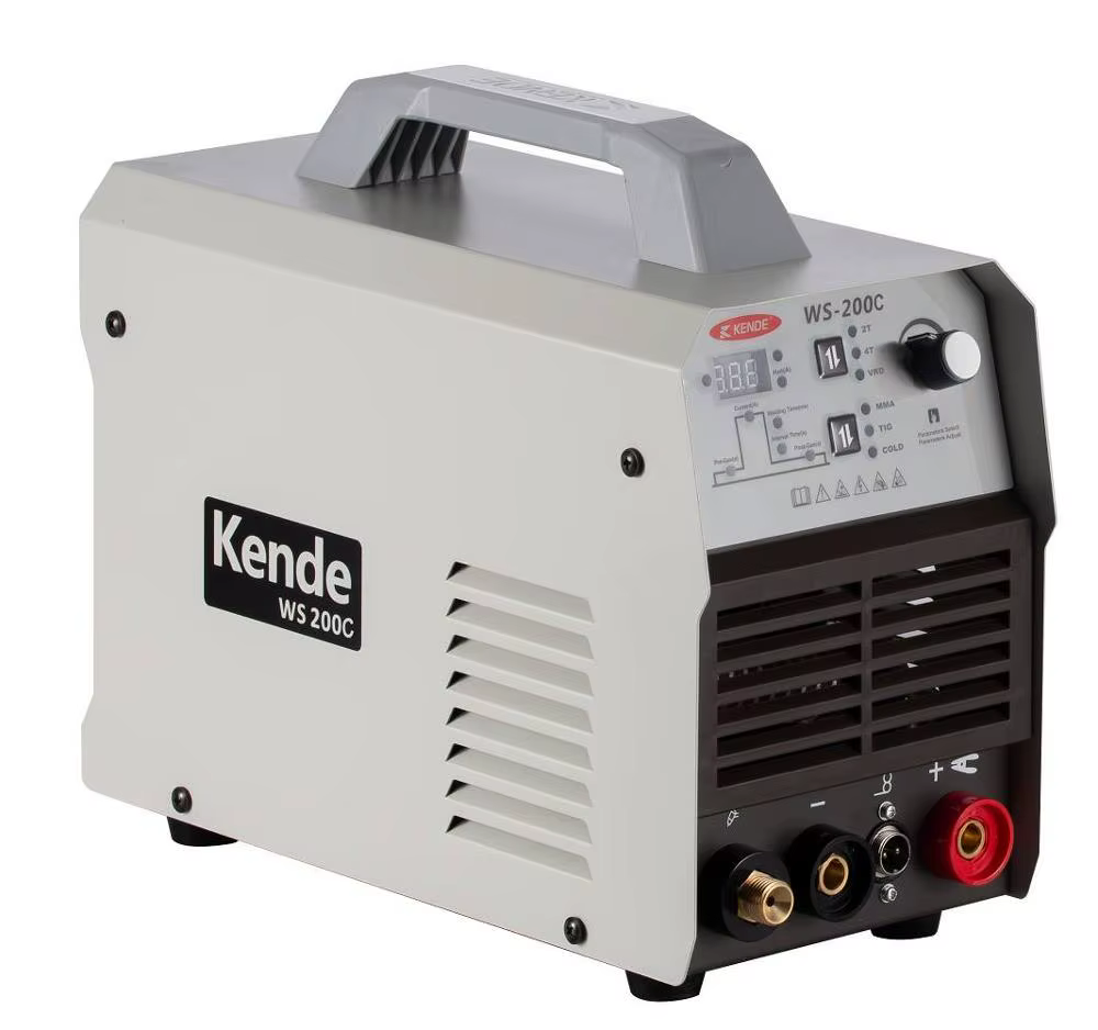 KENDE Smart Control IGBT Inverter DC TIG Welder with DC Motor New Stainless Steel Cold Welder TIG 200C