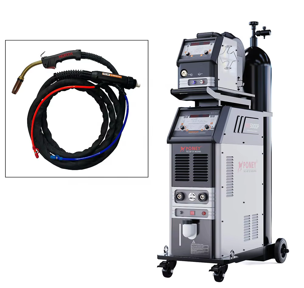 Famous Brand   Double Pulse Industrial 500 DP High Duty Cycle 100%  MIG MMA Multi Function Welding Machine Welder with Trolly