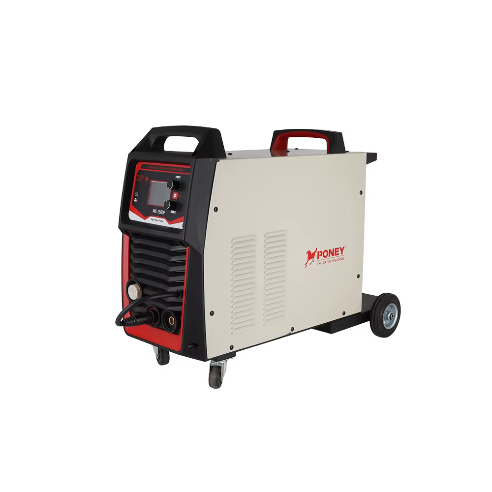 Mig 250DP LCD 220V Digital Singal Control Synergic  Double Pulse Welding 4 Roll 3 In1 MIG/TIG/MMA  Factory Whole Sales in Stock
