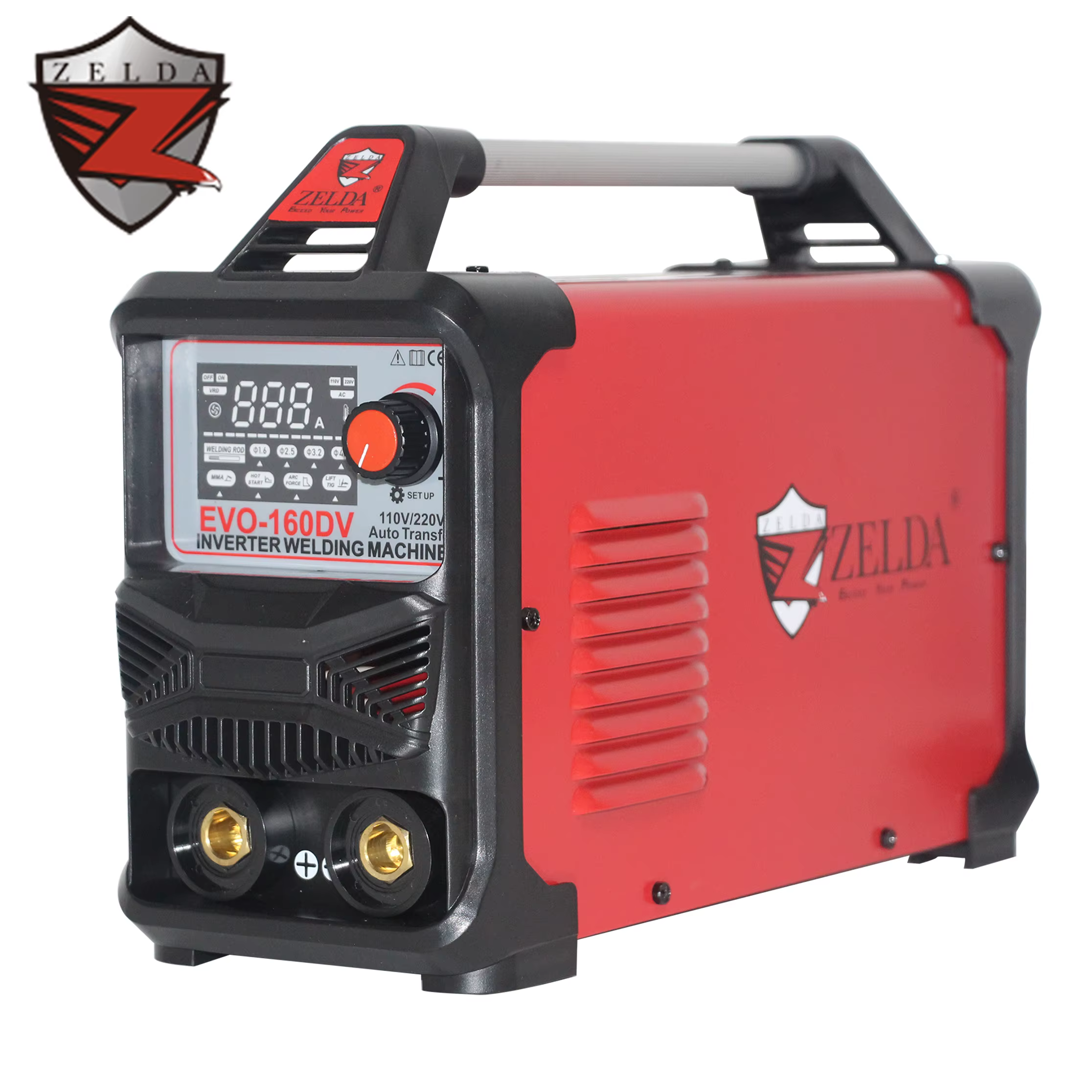 Zelda Portable Dual Voltage 110V/220V Dc Soldadora Inverter Arc Welder Welding Machine MMA with LCD Stick Welder