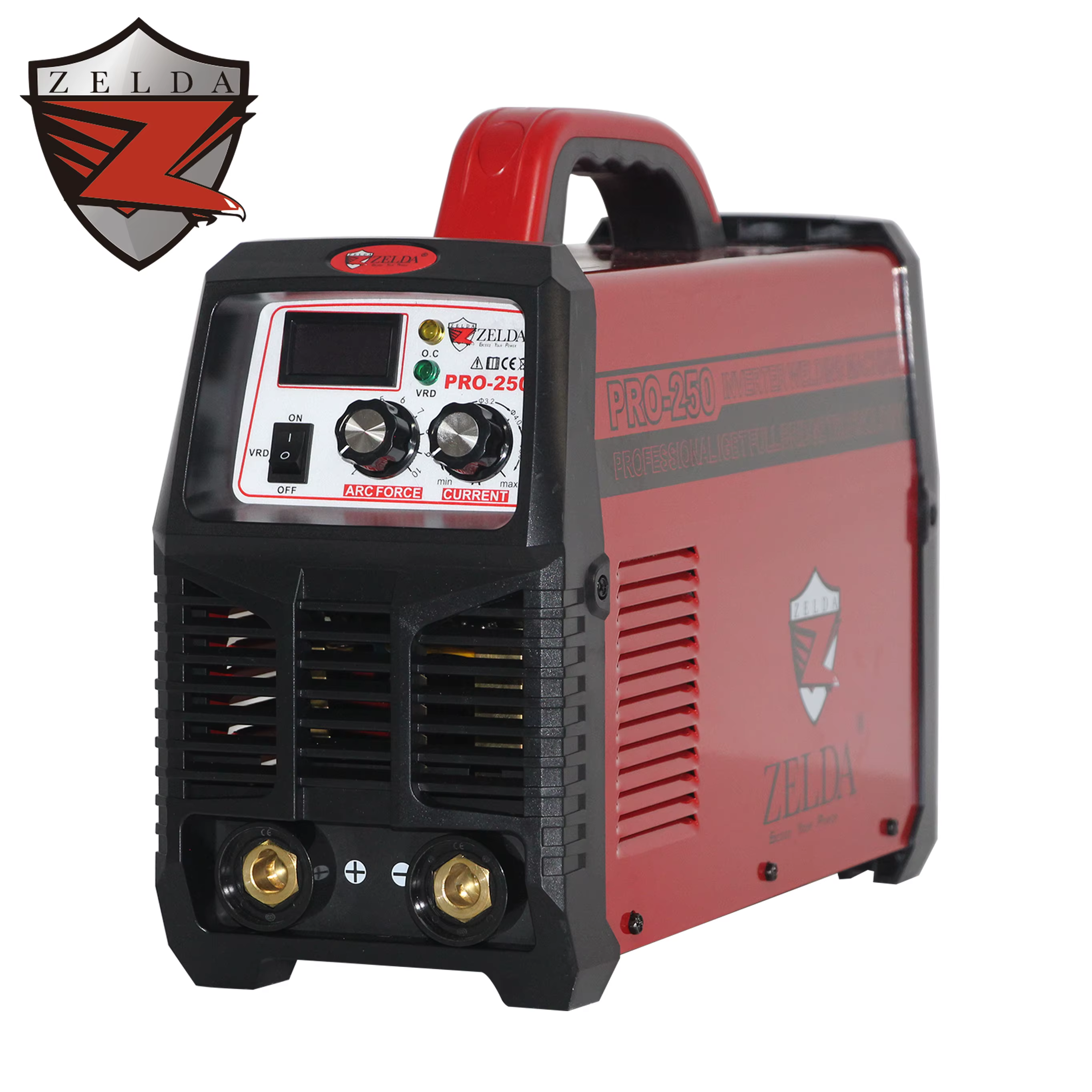 Zelda Portable Arc Force Soldadora Inverter Metal MMA Stick Welder for Home Use Construction for E7018 MMA Welding Machine